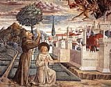 Scenes from the Life of St Francis (Scene 6, north wall) by Benozzo di Lese di Sandro Gozzoli
